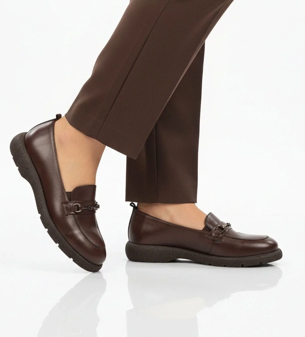 Ayakmod Siyah Ayakmod Hakiki Deri Kadın Casual Ayakkabı Premium 44332 Z