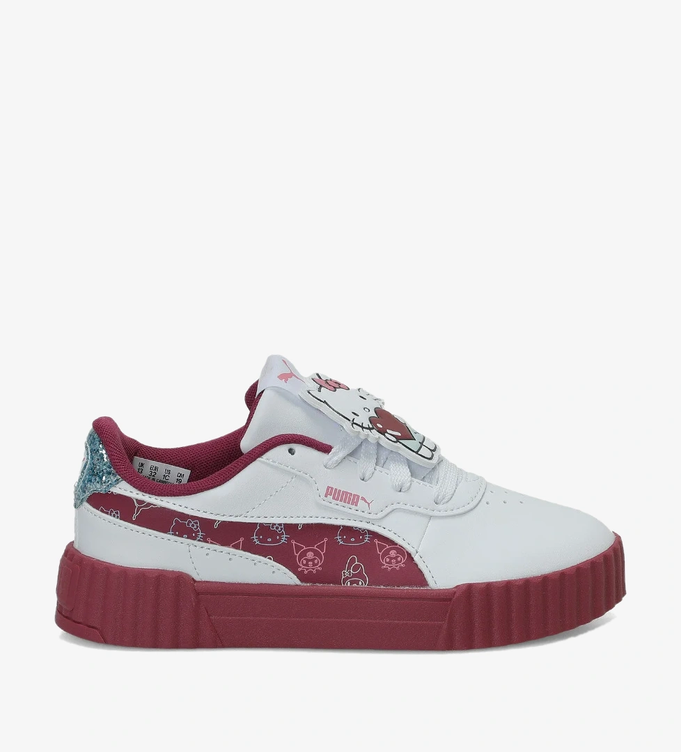 Puma Carina 3.0 HK&FR 2 PS Beyaz Kız Çocuk Sneaker