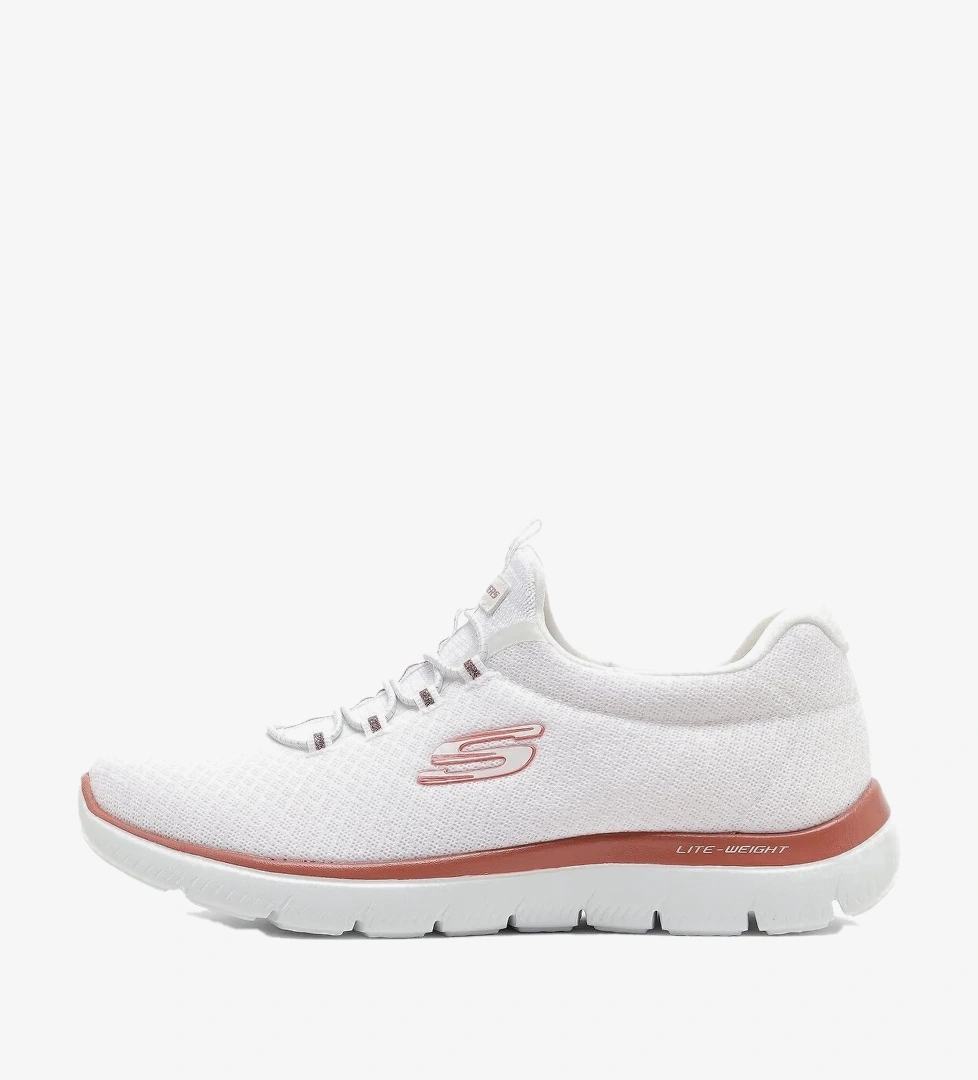 Skechers Bayan Ayakkabı 12980TK WTRG Beyaz-Pembe-Altın