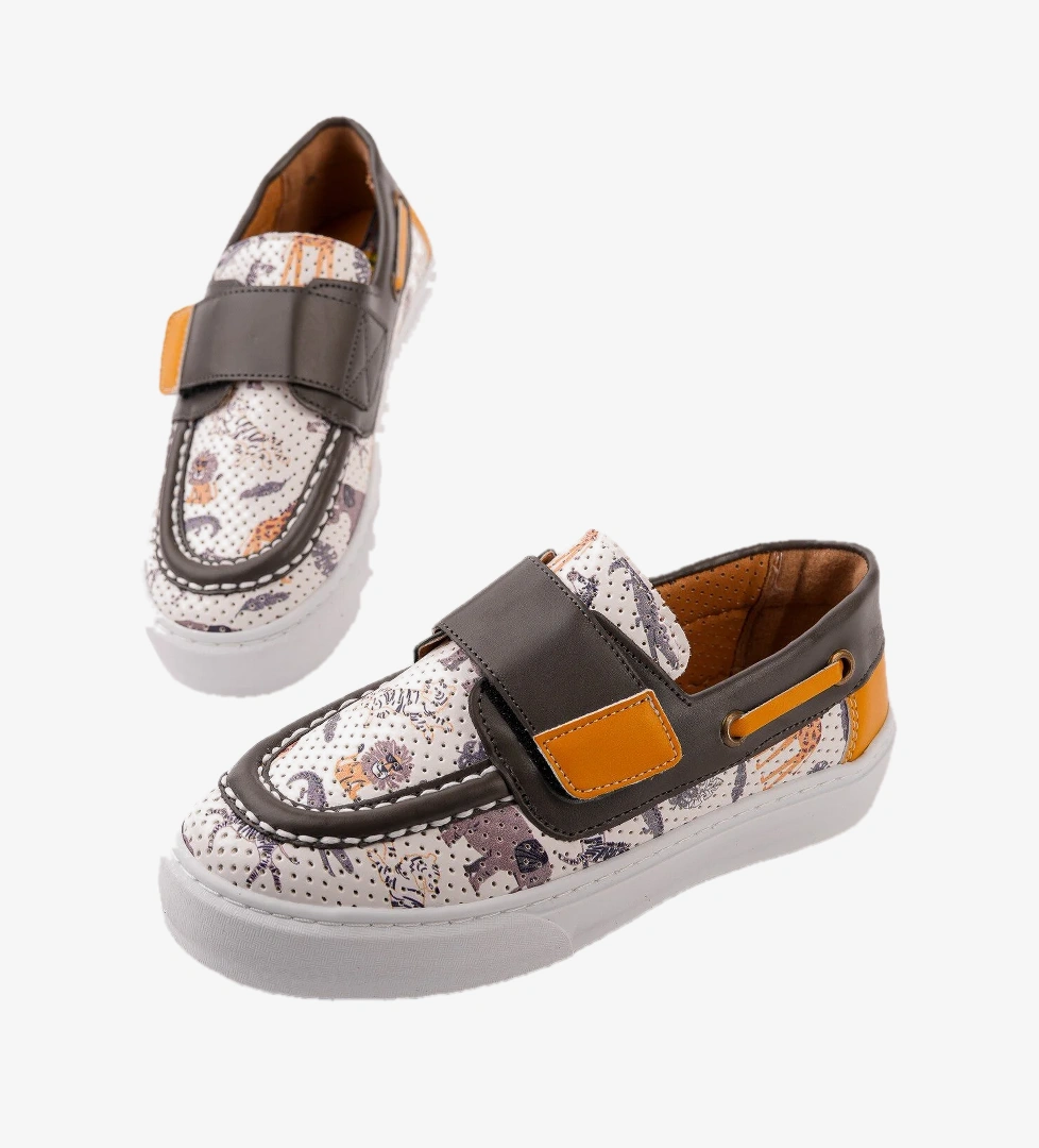 Muggo RABİDS Cırtlı Desenli Günlük Çocuk Sneaker Spor Ayakkabı