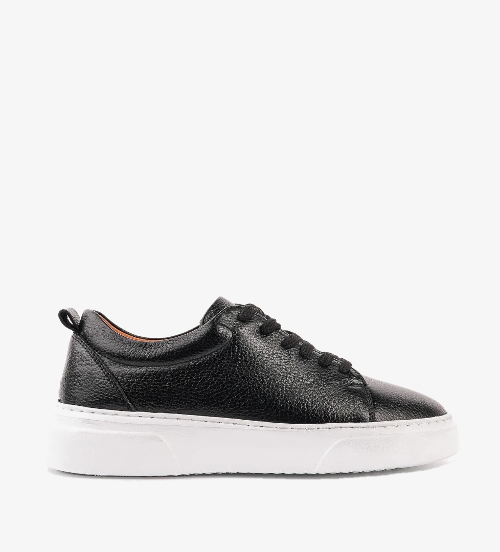 Muggo LEONS Hakiki Deri Erkek Kalın Taban Bağcıklı Günlük Casual Sneaker