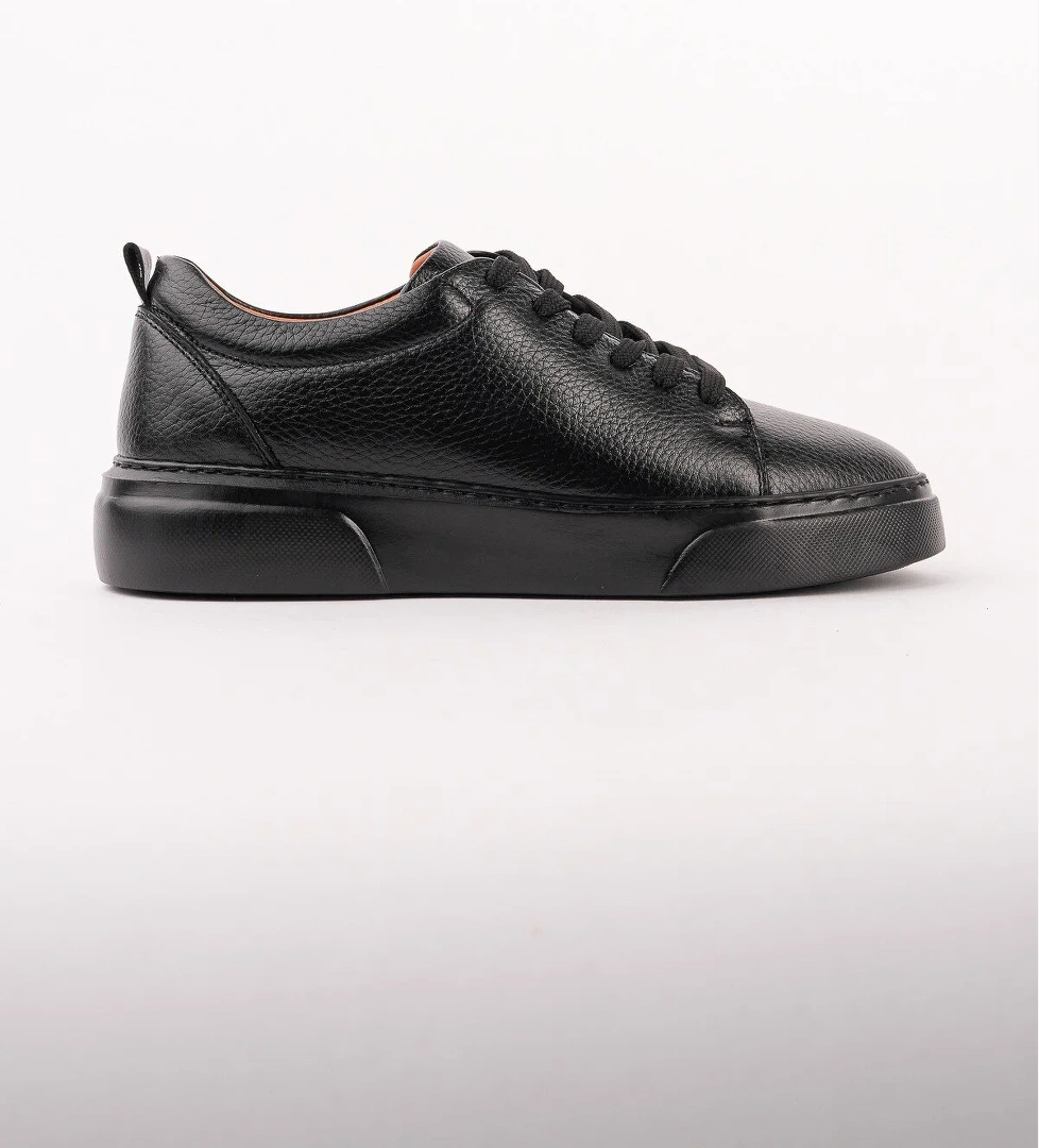 Muggo LEONS Hakiki Deri Erkek Kalın Taban Bağcıklı Günlük Casual Sneaker