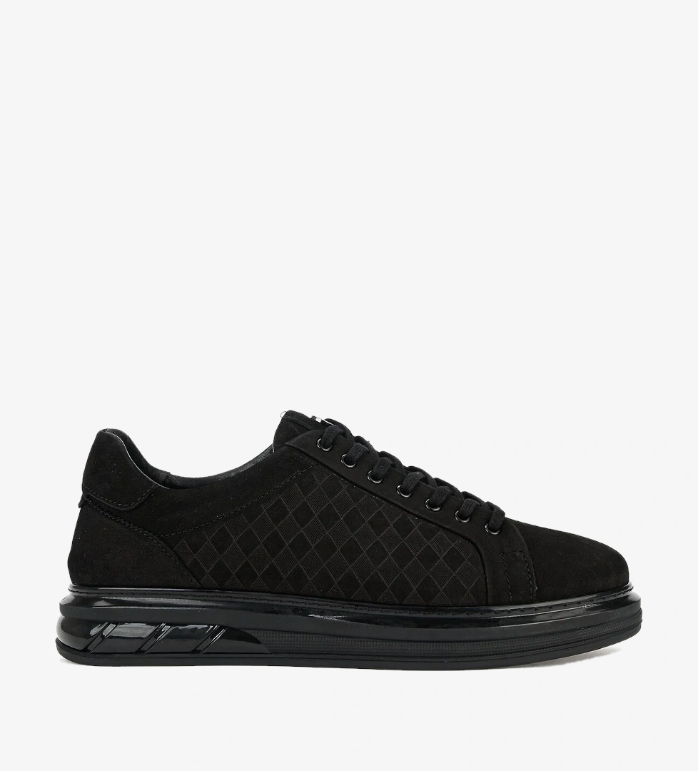 Ziya Erkek Hakiki Deri Sneaker 1611057Z10112 Siyah