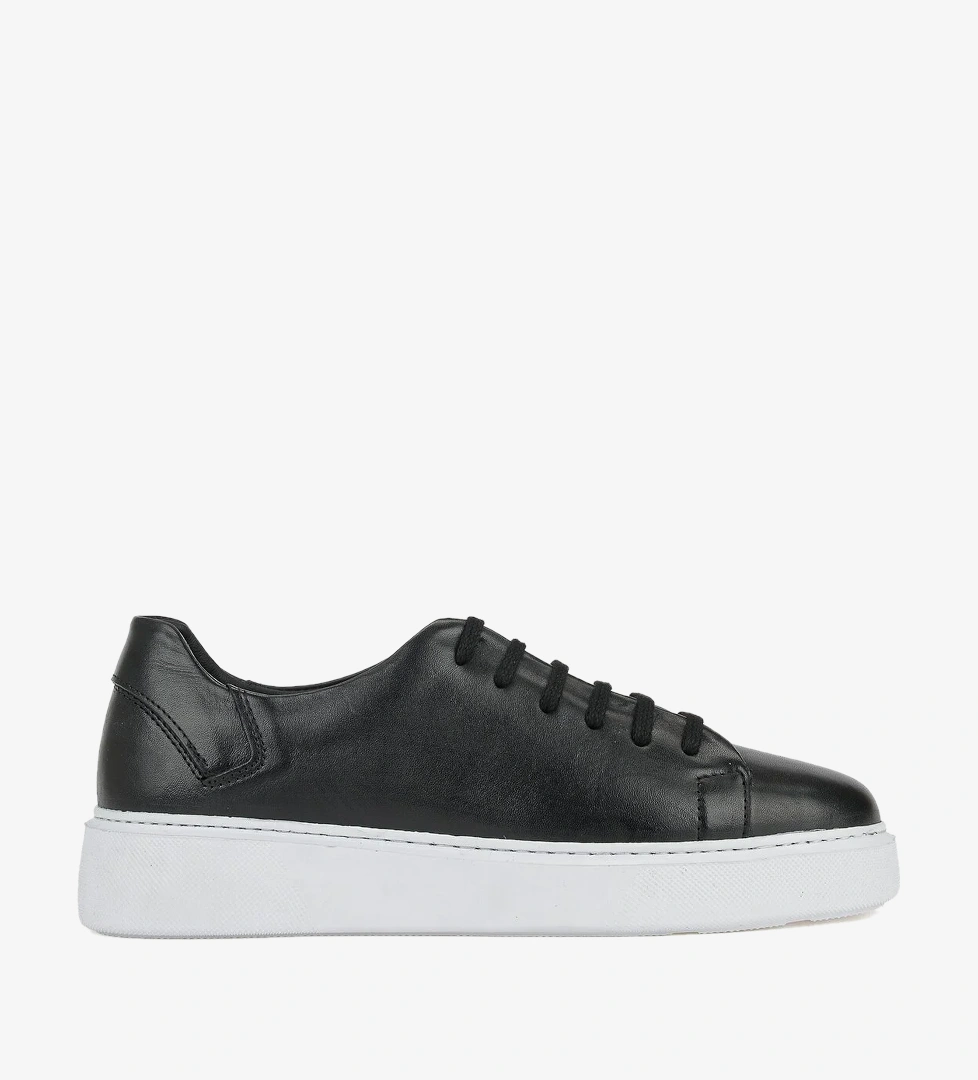 Ziya Erkek Hakiki Deri Sneaker 161423Z514 Siyah