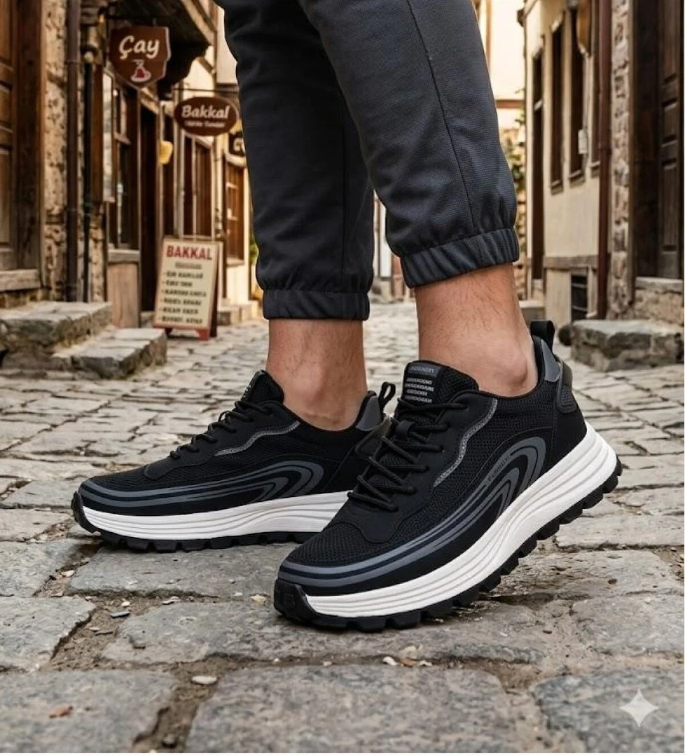 Pepita E274 Rahat Hafif Özel Tasarım Spor Sneaker Erkek Ayakkabı
