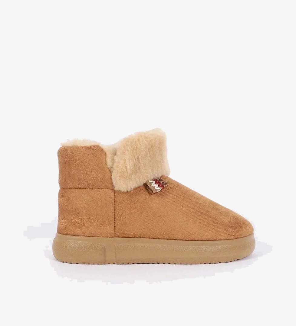 Chirpy Chirpy Kahverengi Kadın Panduf - CALMFEET Flo'da! Kahverengi - 1. görsel