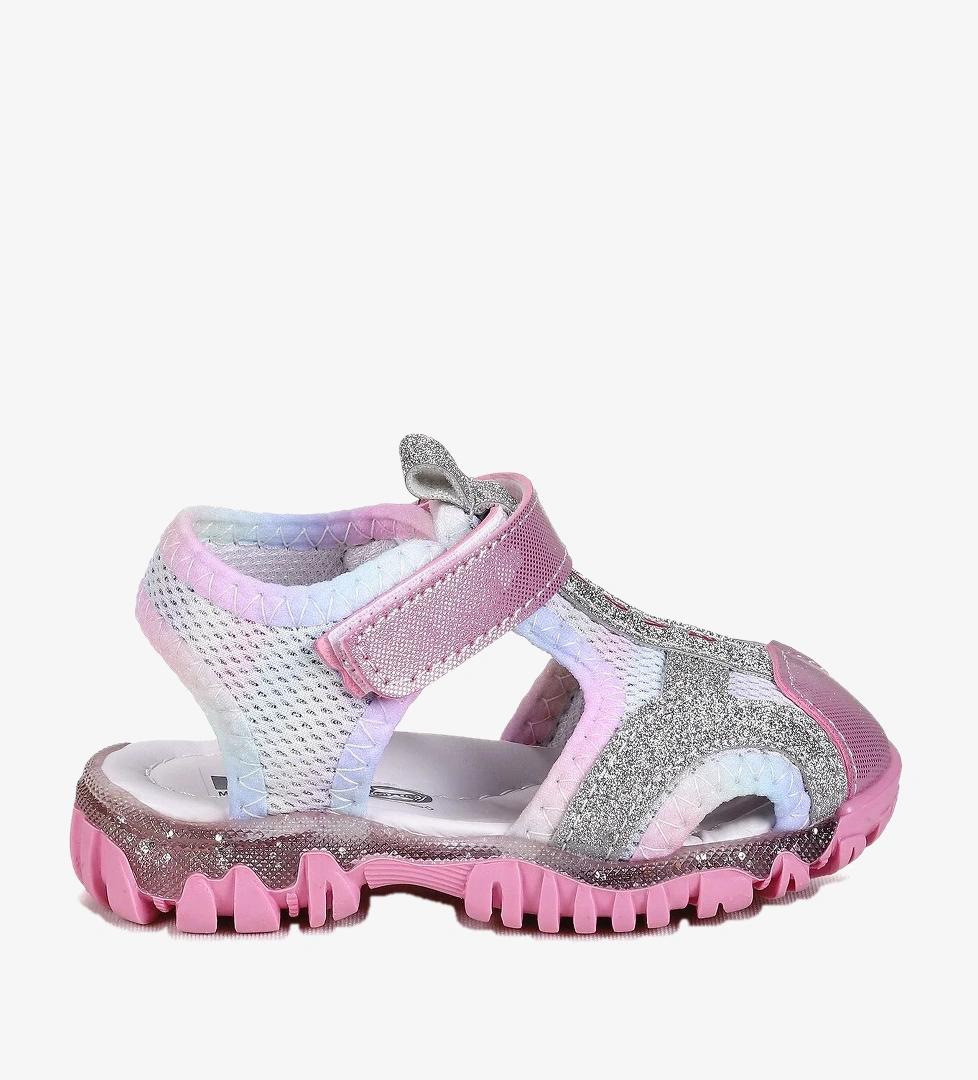 Kiko Kids Marsa Cırtlı Kız Bebek Sandalet Pembe