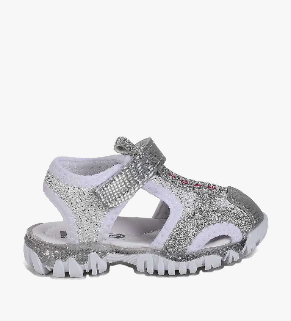 Kiko Kids Marsa Cırtlı Kız Bebek Sandalet Beyaz