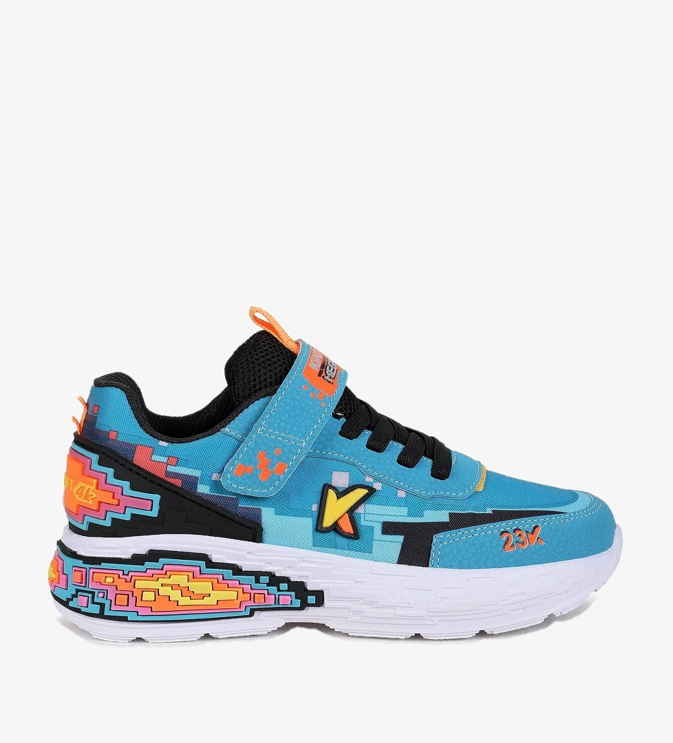 Kiko Kids Craft Günlük Cırtlı Erkek Çocuk Spor Ayakkabı Turkuaz