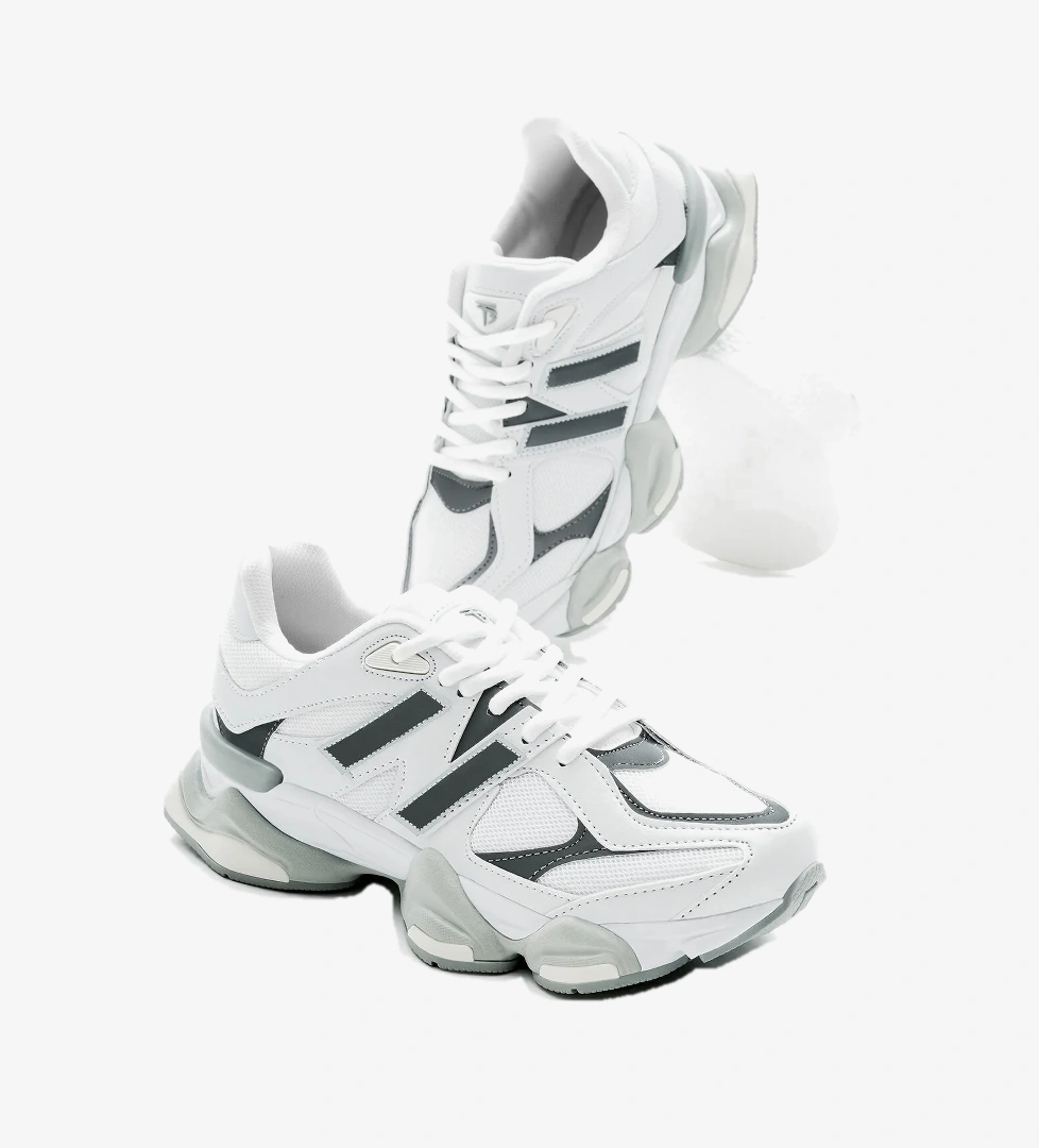 Tonny Black Gri Tonny Black Poli Taban Unisex Anorak Desenli Yüksek Bağcıklı Spor Ayakkabı