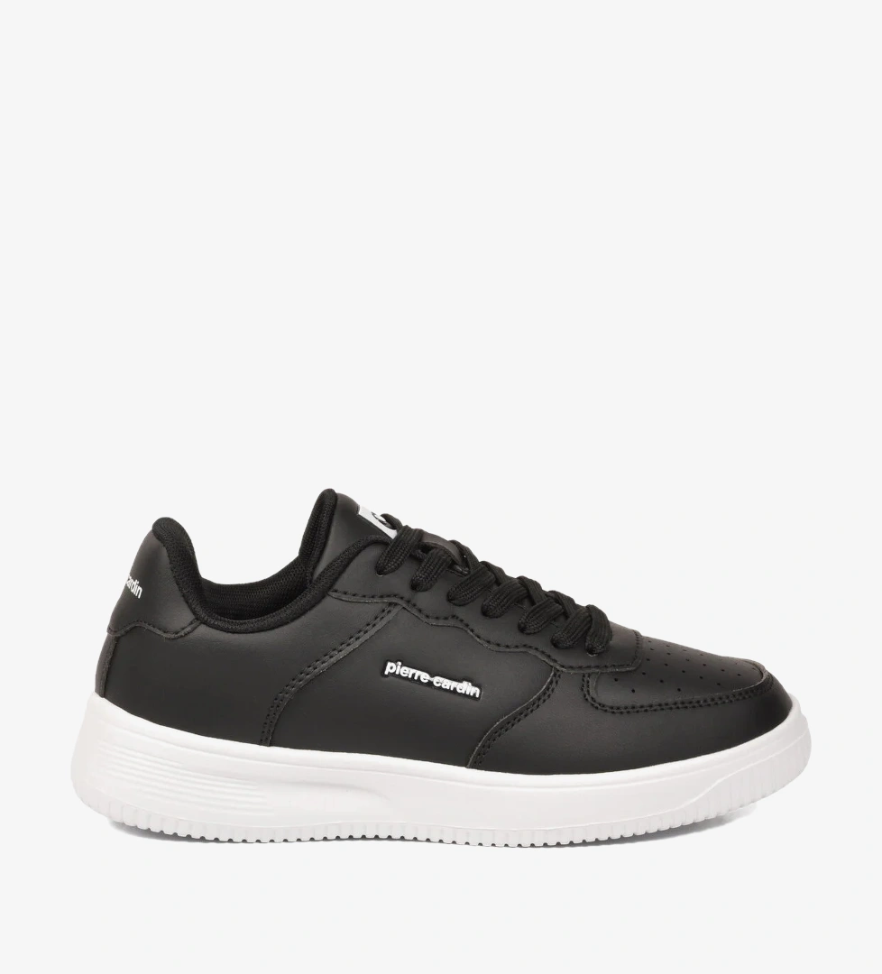 Pierre Cardin Siyah Beyaz Bağcıklı Hafif Unisex Spor Ayakkabı PCI-10120 Z