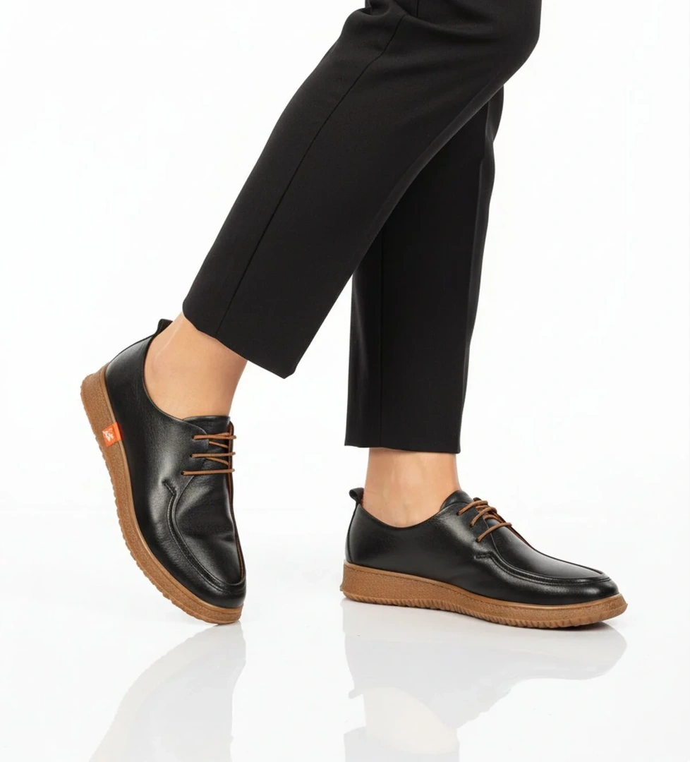 Ayakmod Kahverengi Ayakmod Hakiki Deri Kadın Casual Ayakkabı 2005 Z