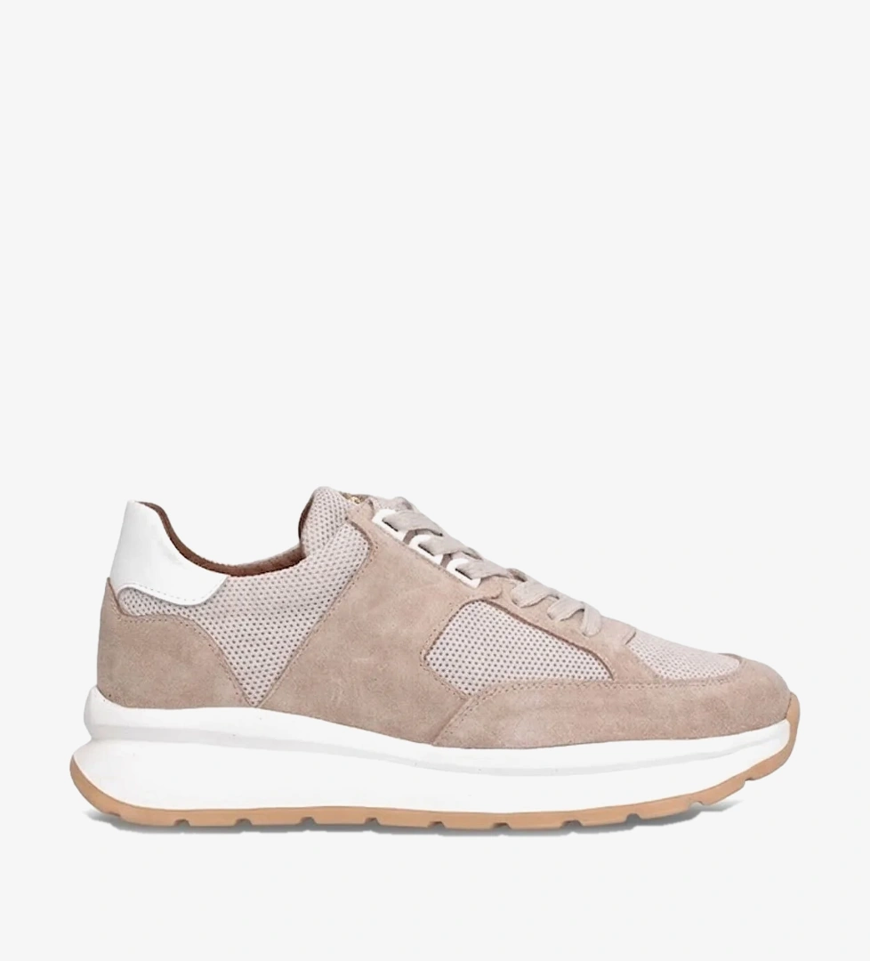 John Richardo 24298 Erkek Hakiki Deri Klasik Sneaker Bej