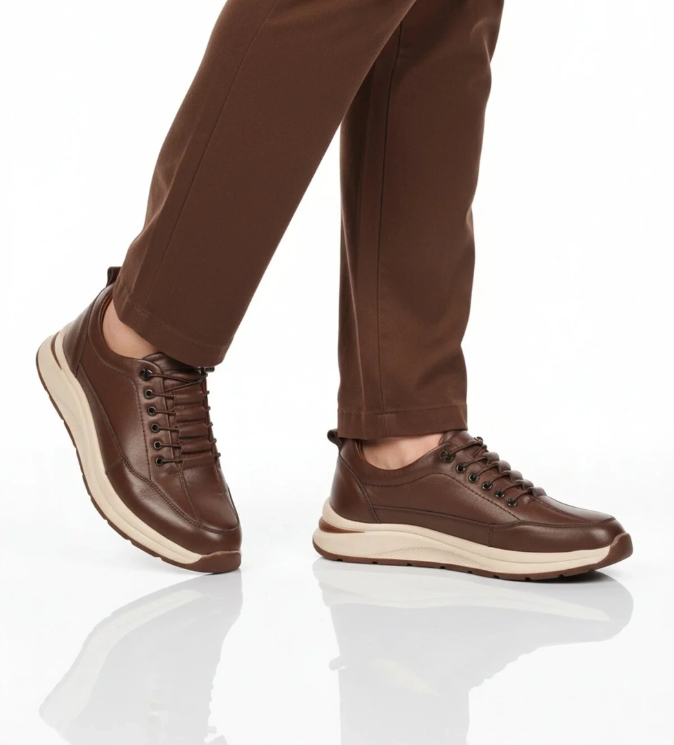 Ayakmod Kahverengi Ayakmod Premium Hakiki Deri Erkek Casual Ayakkabı 3003 M