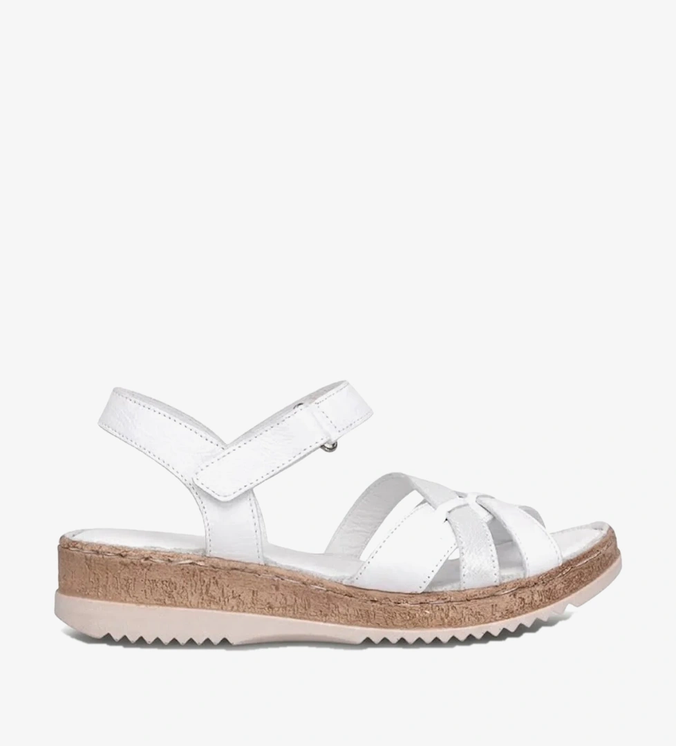 Ayakkabı Fuarı Taba Ayakkabı Fuarı Fuari Elit ASIRM2309 Kadın Hakiki Deri Düz Sandalet