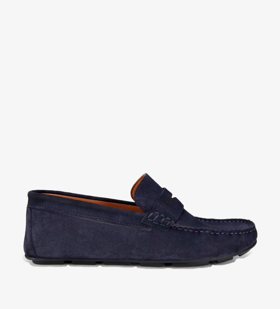 Hotiç Erkek Süet Deri Lacivert Comfort Günlük Loafer