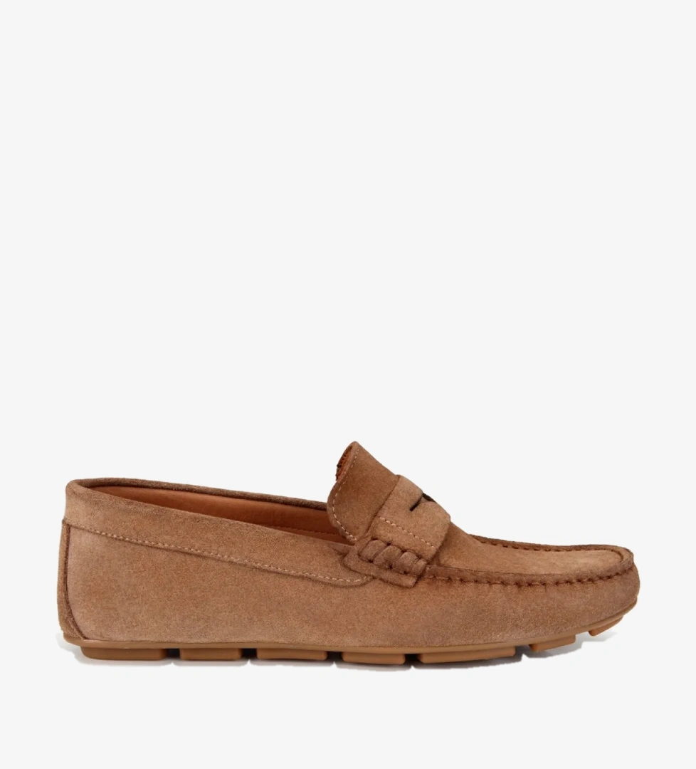 Hotiç Erkek Süet Deri Açık Kahverengi Comfort Günlük Loafer