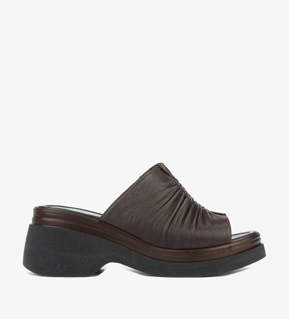 Ziya Bej Ziya Hakiki Kadın Deri Topuklu Terlik 161992Z64023