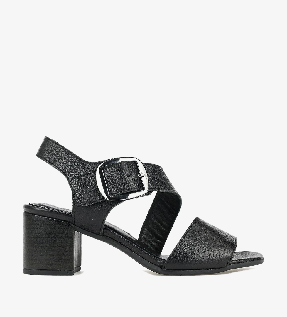 Ziya Gümüş Ziya Hakiki Kadın Deri Topuklu Sandalet 1611050Z8415