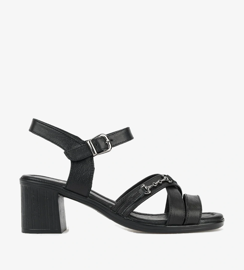 Ziya Beyaz Ziya Hakiki Kadın Deri Topuklu Sandalet 1611020Z2220