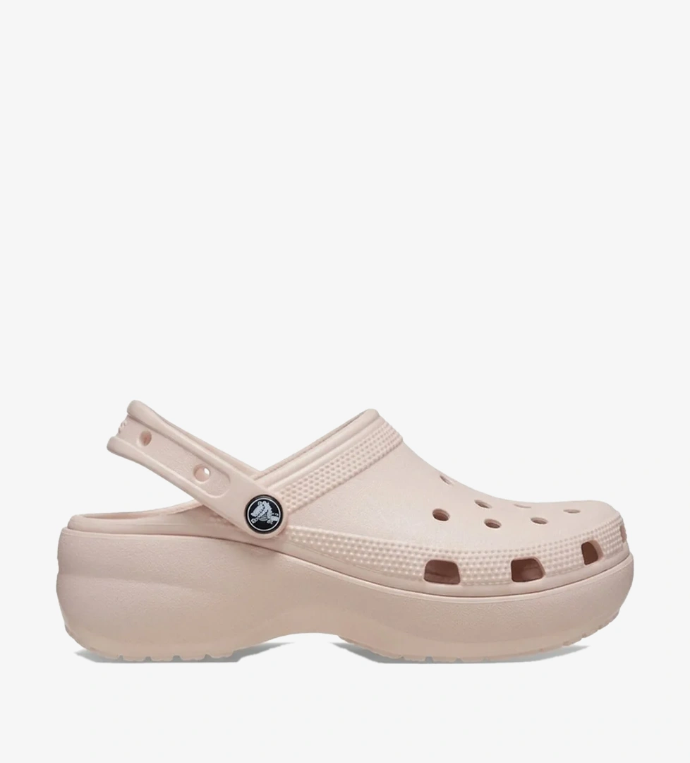 Crocs Classic Platform Clog Kadın Bej Terlik