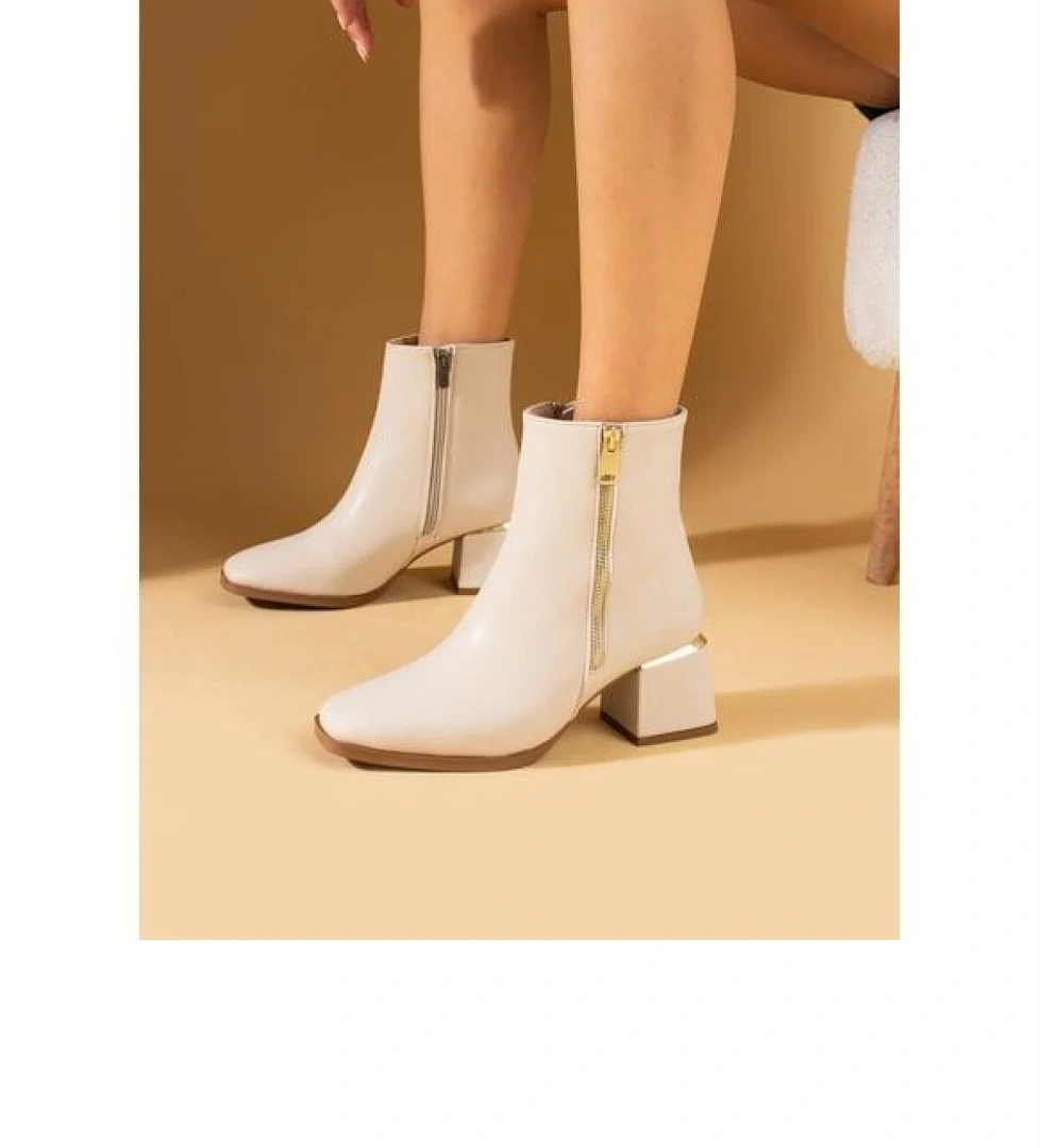Papuçcity Snyrt 03392 Kadın 5 Cm Topuklu Bot