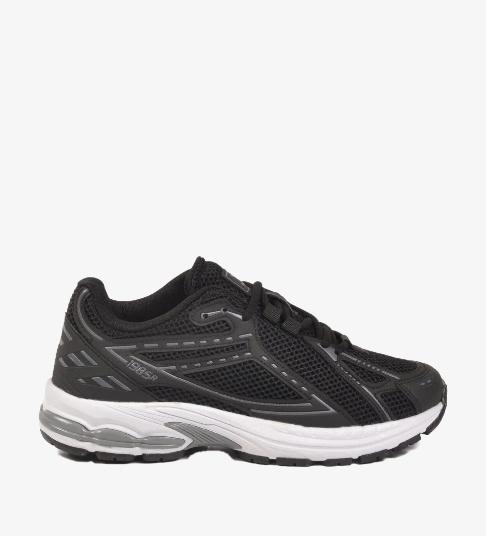 Walkway Siyah Beyaz Fileli Hafızalı Taban Unisex Spor Ayakkabı