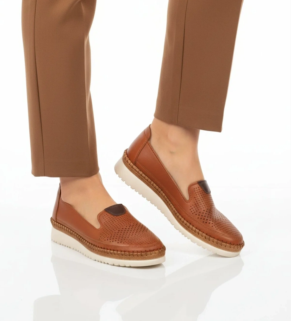 A Spor Siyah A Spor Hakiki Deri Kadın Casual Ayakkabı