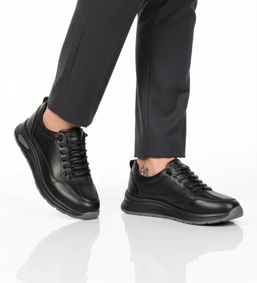 A Spor Lacivert A Spor Hakiki Deri Erkek Casual Ayakkabı