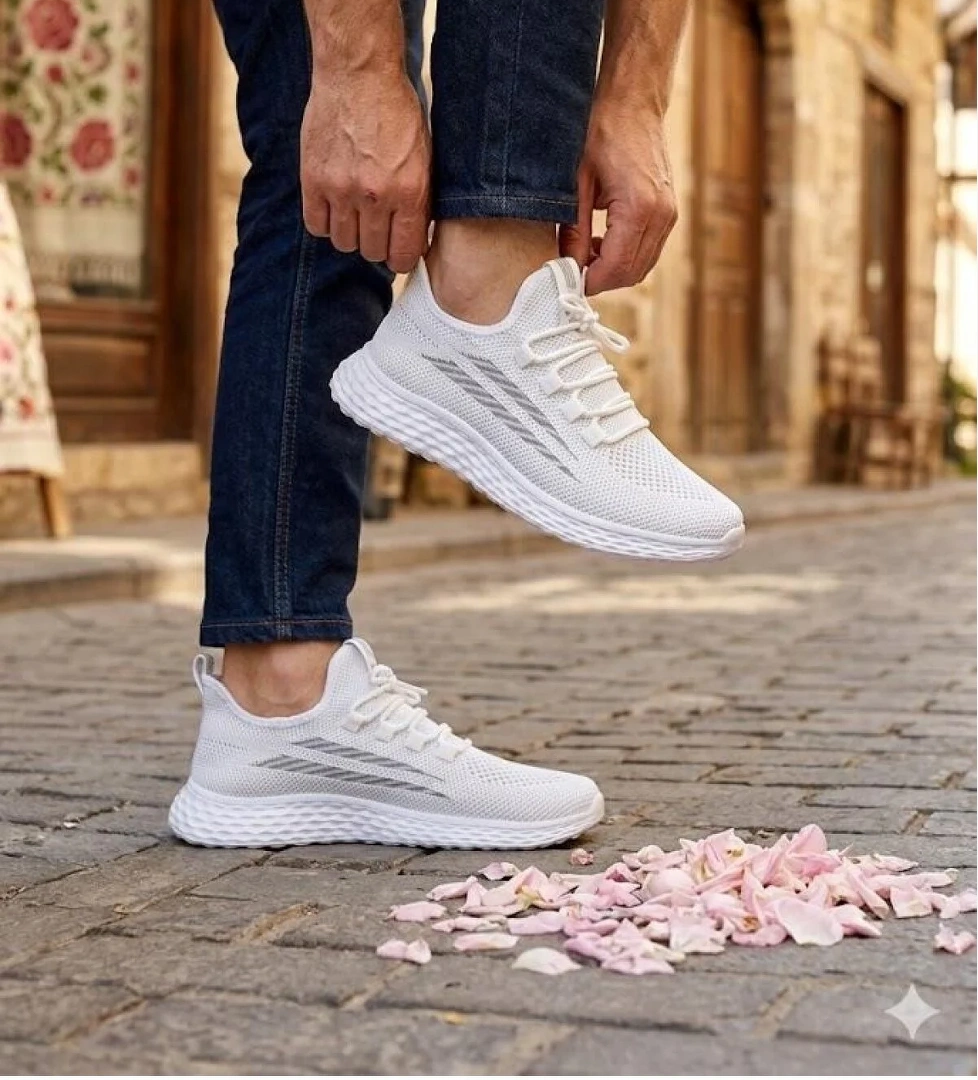 Fort 0130 Awidox Rahat Hafif Anatomik Fileli Bağcıksız Sneaker Spor Ayakkabı