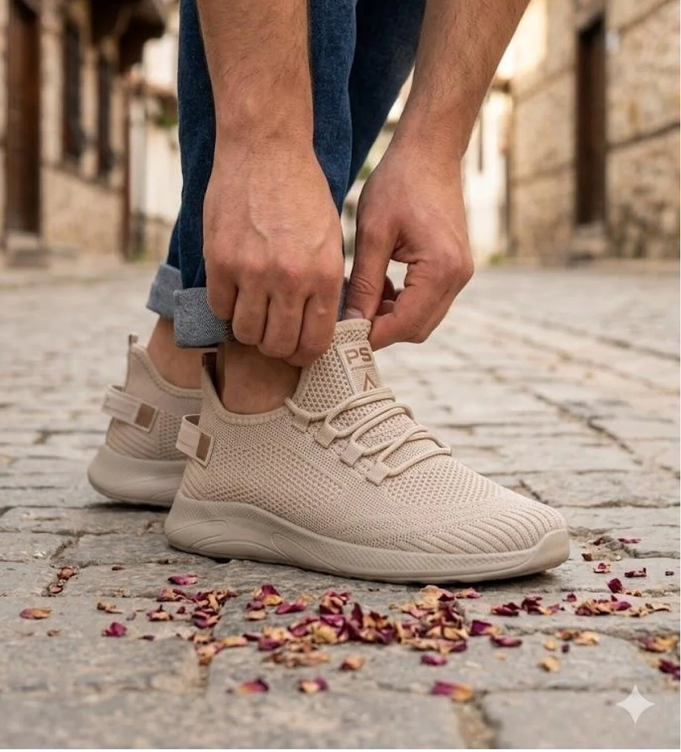 Fort 0062 Pasomia Rahat Hafif Anatomik Triko Bağcıksız Sneaker Spor Ayakkabı