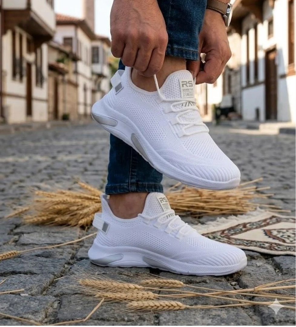 Fort 0062 Pasomia Rahat Hafif Anatomik Triko Bağcıksız Sneaker Spor Ayakkabı