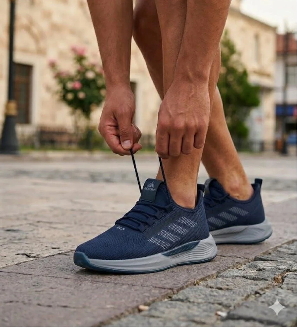 Fort 0141 Acropol Rahat Hafif Anatomik Triko Bağcıksız Sneaker Spor Ayakkabı
