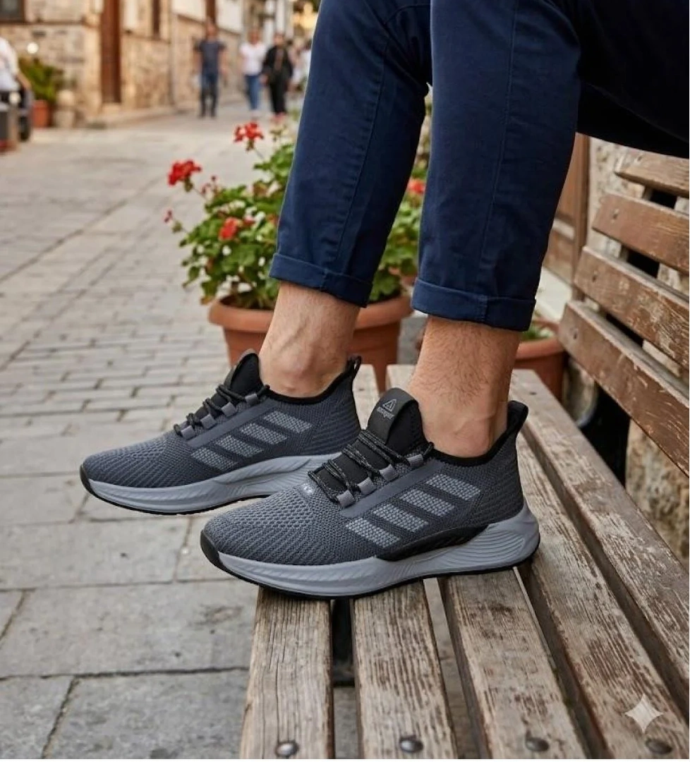 Fort 0141 Acropol Rahat Hafif Anatomik Triko Bağcıksız Sneaker Spor Ayakkabı