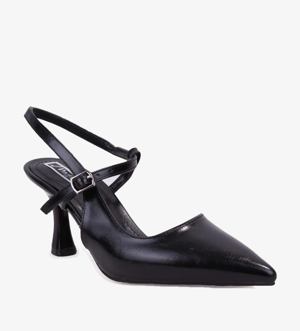 Dagoster DZA07-1296047 Siyah 8 cm İnce Topuklu Klasik Kadın Ayakkabı