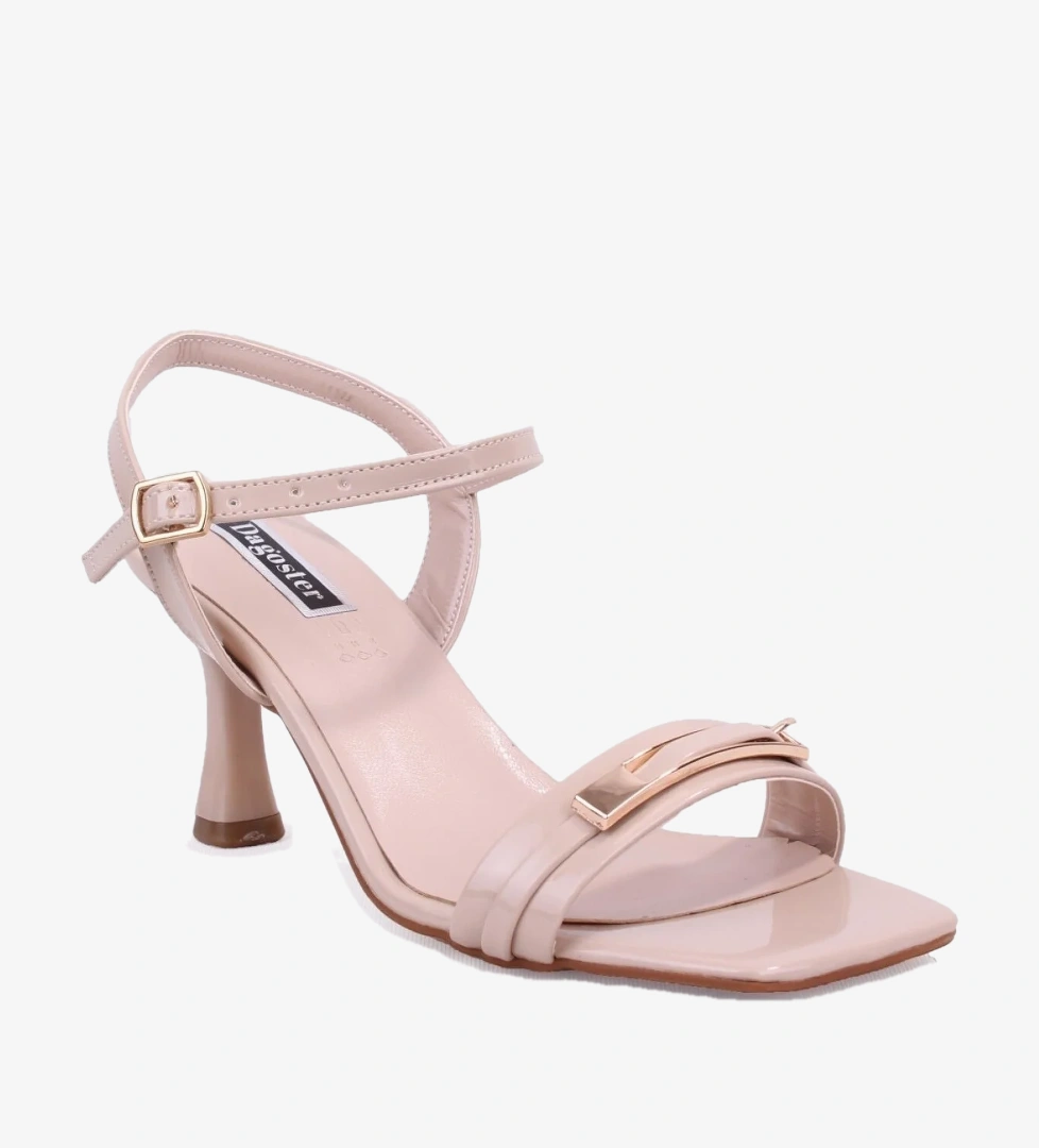 Dagoster Siyah Dagoster DZA07 Rugan DZA07-1296153 8 cm İnce Topuklu Klasik Kadın Ayakkabı