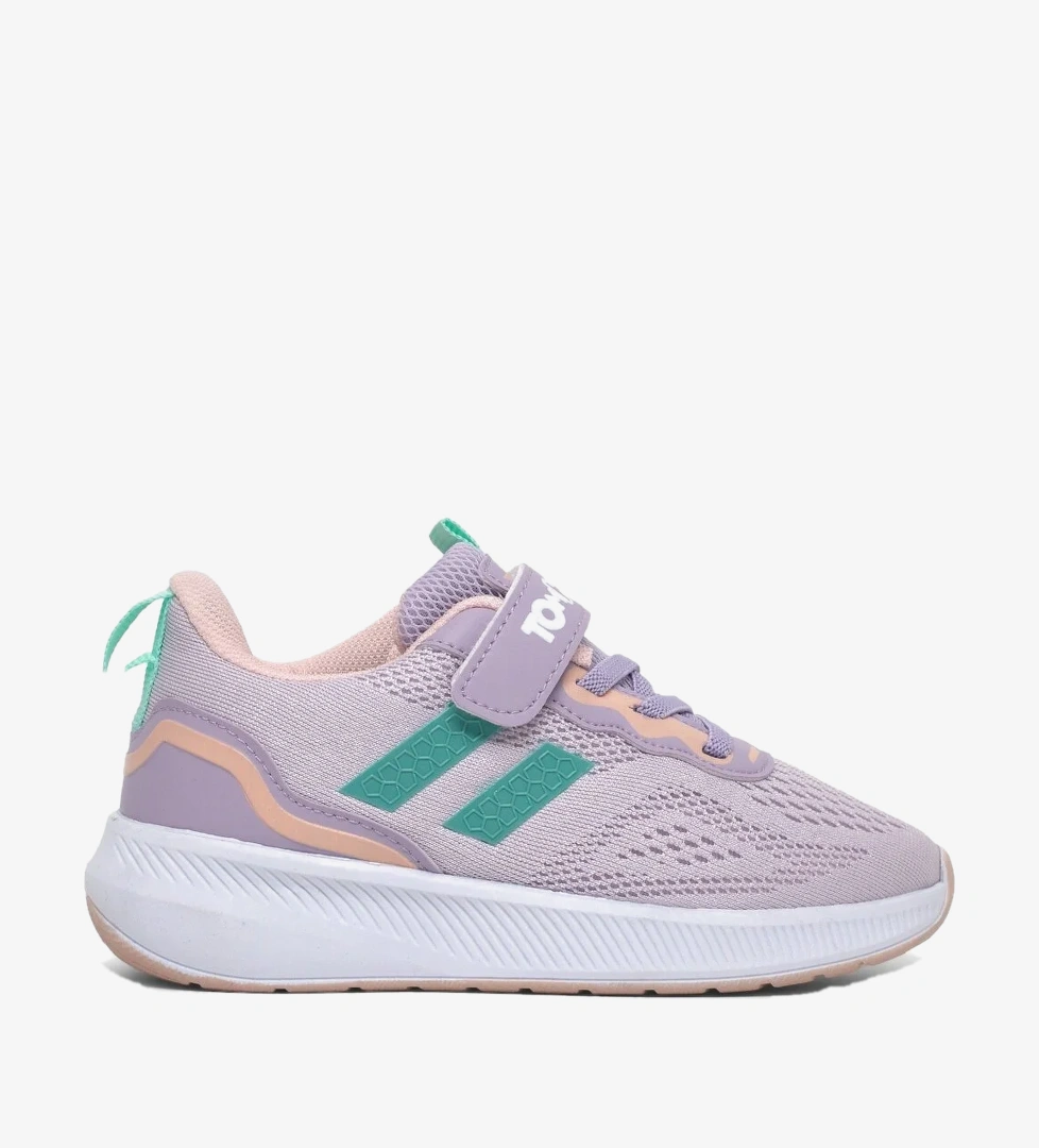 Tonny Black Beyaz Tonny Black Rahat Kalip Çocuk Unisex Nefes Alabilen Cırtlı Bağcıklı Sneaker