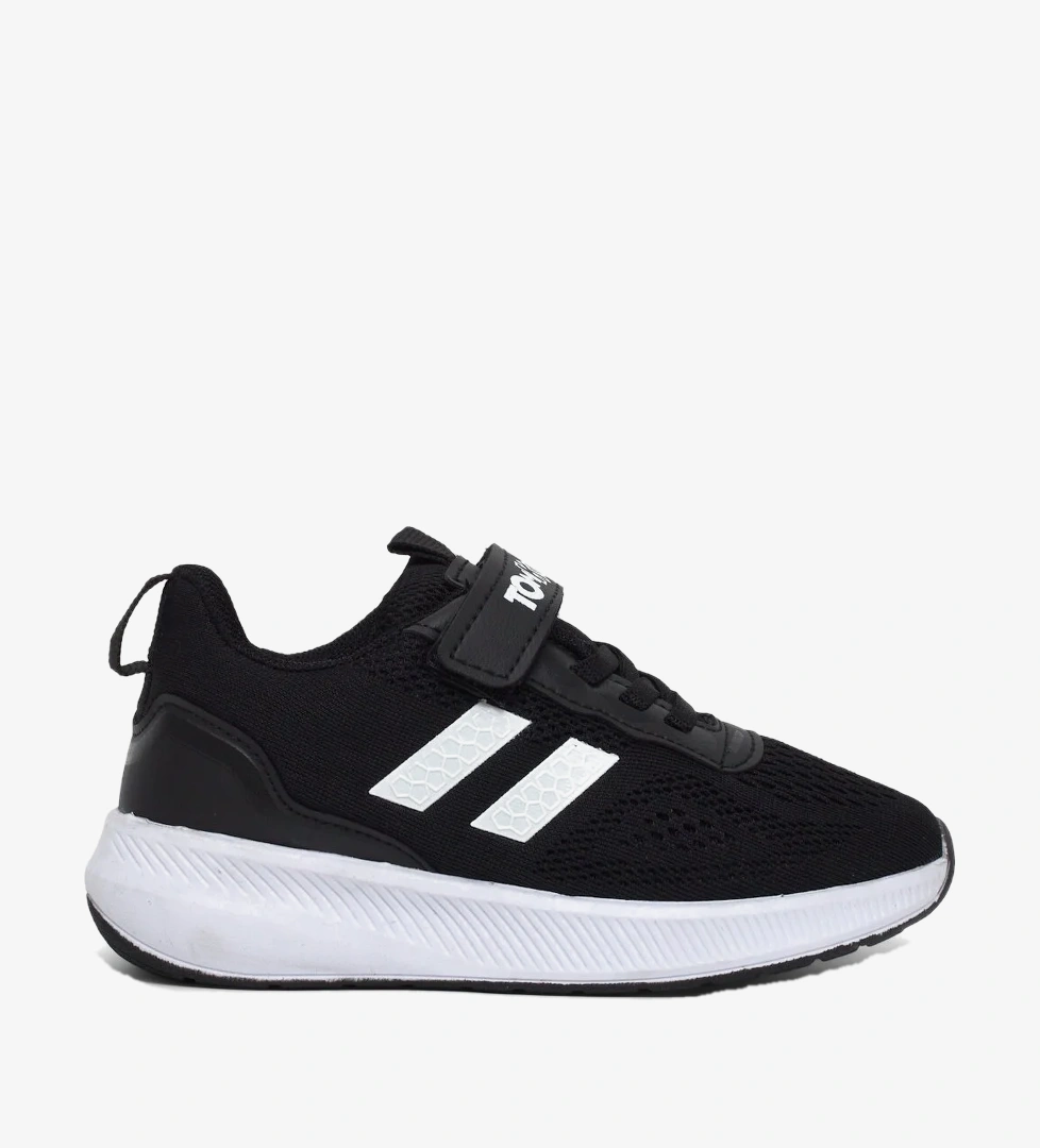 Tonny Black Beyaz Tonny Black Rahat Kalip Çocuk Unisex Nefes Alabilen Cırtlı Bağcıklı Sneaker