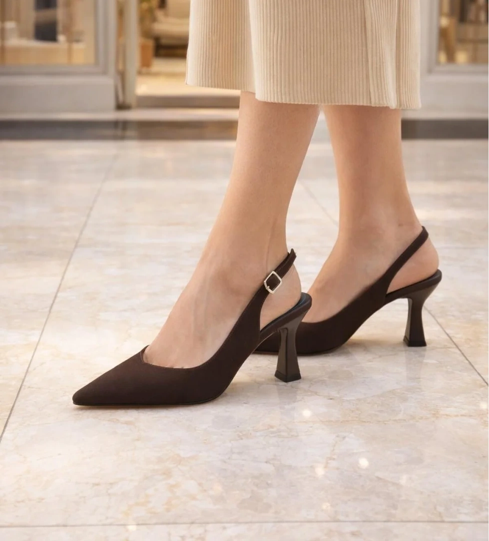 Odesa Ayakkabı Bej Odesa Ayakkabı Odesa Zarif Tasarımlı Sivri Burun Kadın