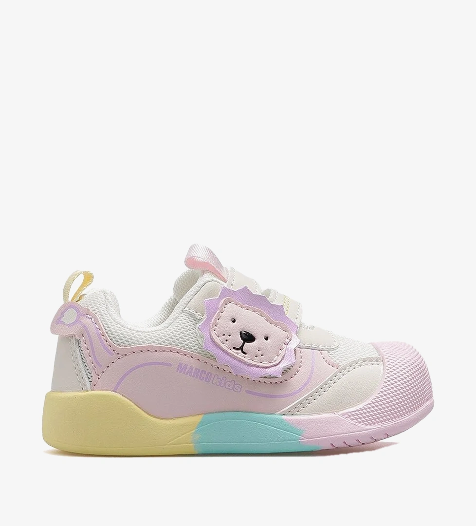 Marco Kids Çocuk Sneaker Günlük Ayakkabı 26y 26y704 Bej/pembe