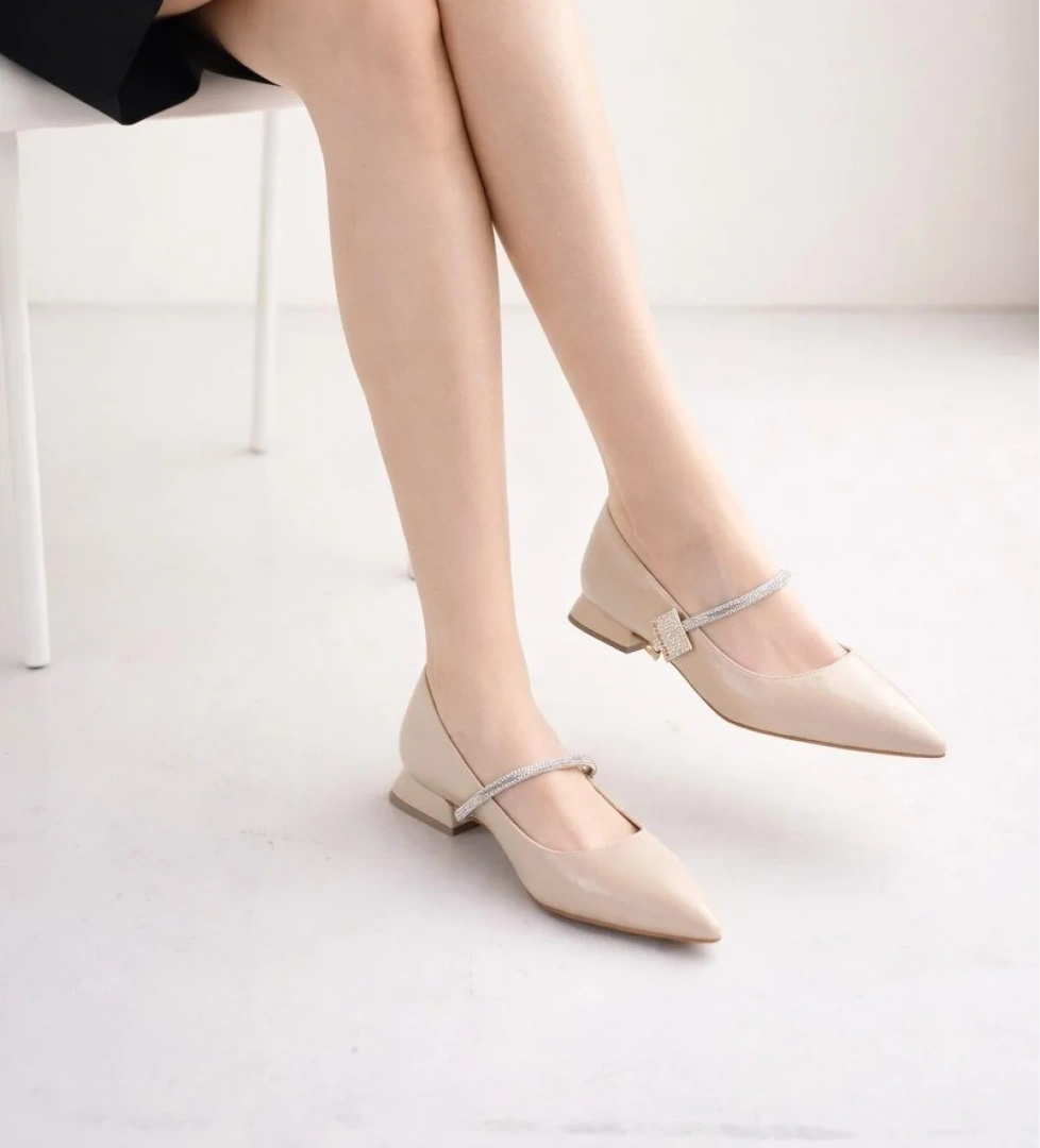 Odesa Ayakkabı Siyah Odesa Ayakkabı Odesa Zarif Kadın ve Şık! Kristalli Babet Ayakkabılar Her Adımda Stil