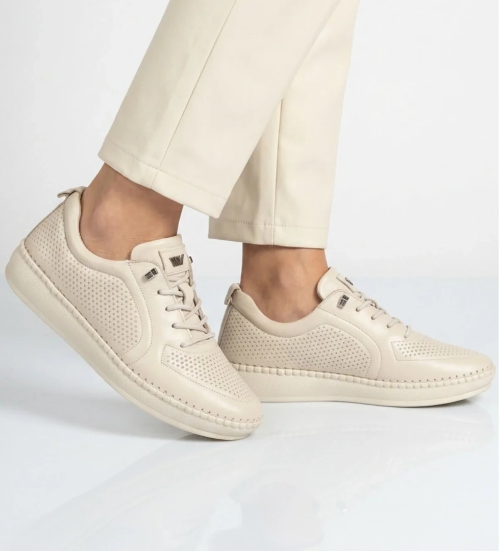 Voyager Siyah Voyager Hakiki Deri Anatomik Kadın Casual Ayakkabı Z094 Z