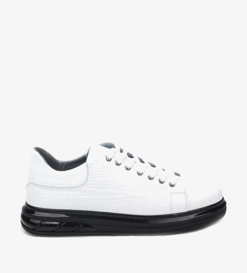 Pi̇sagor Siyah Pi̇sagor Pisagor Pisagor Ps-01209 Erkek Hakiki Deri Sneakers Spor Ayakkabı