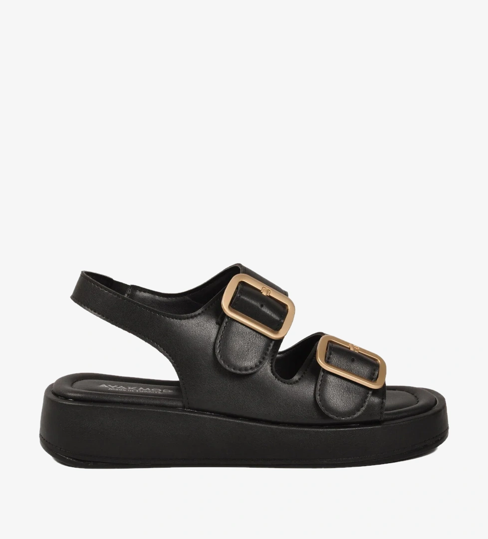 A Spor Siyah A Spor Sandalet