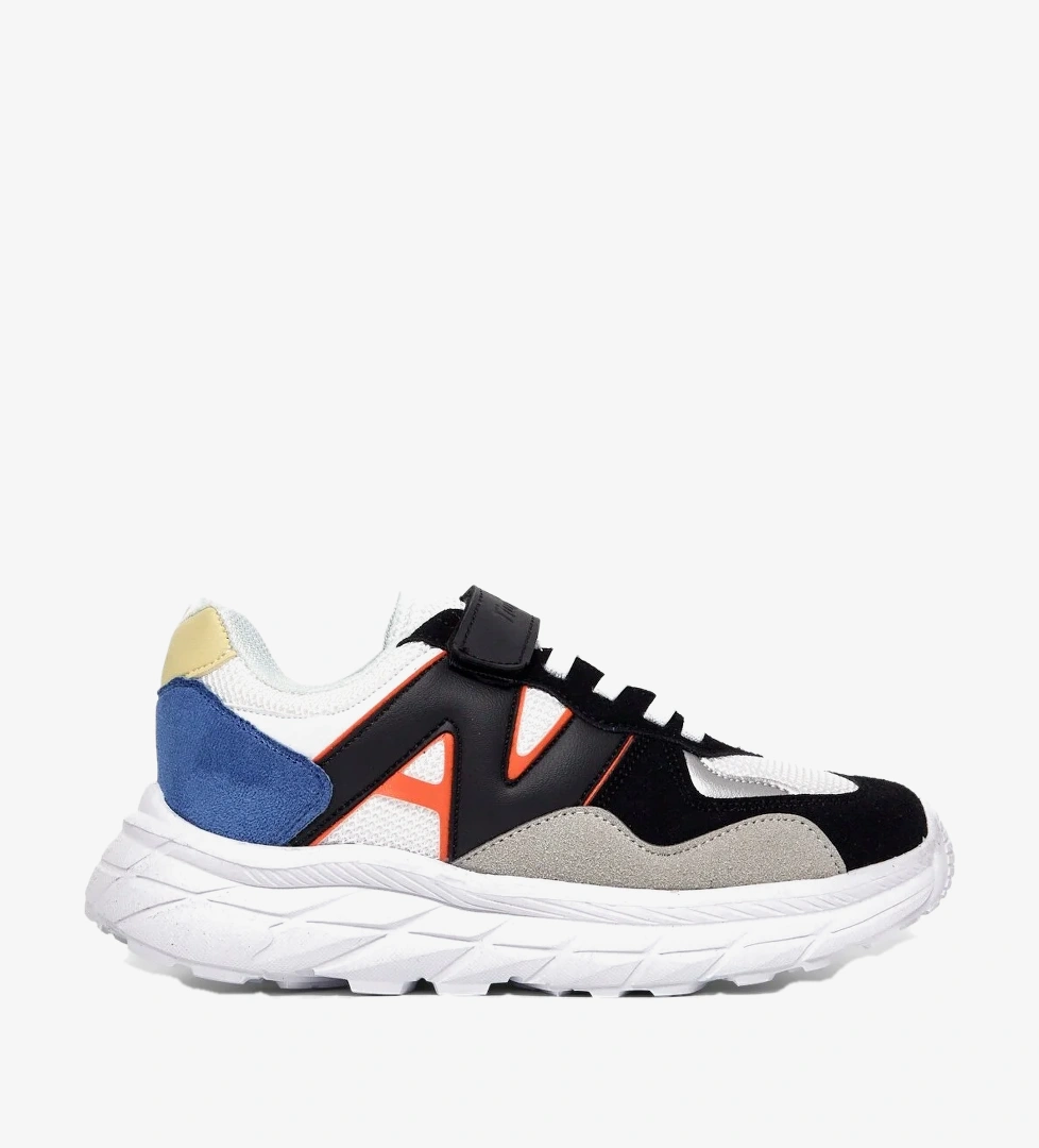 Tonny Black Çok Renkli Tonny Black Rahat Kalip Çocuk Unisex Cırtlı Bağcıklı Sneaker