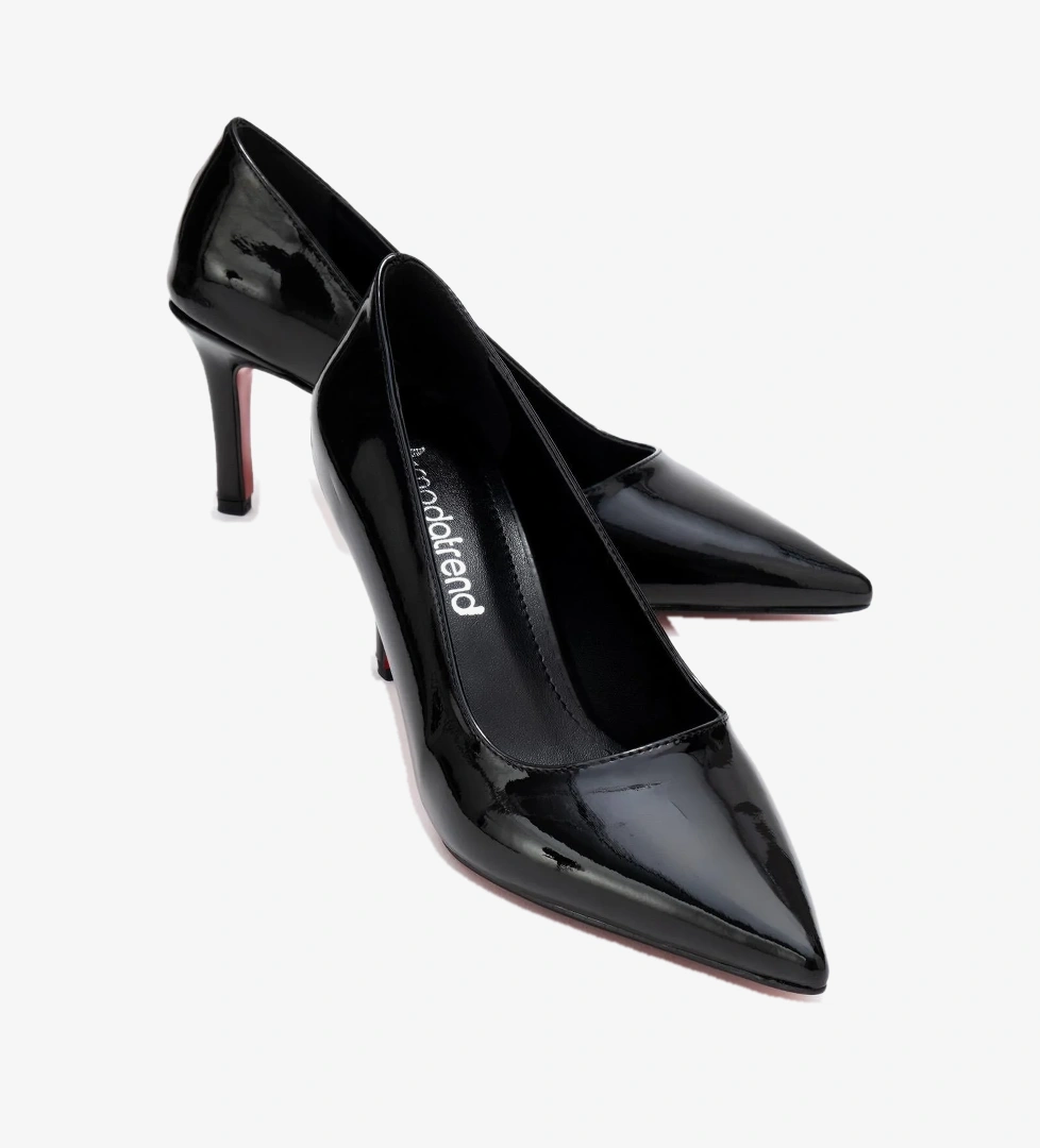 Ccway Siyah Ccway Stiletto Kadın Ayakkabı