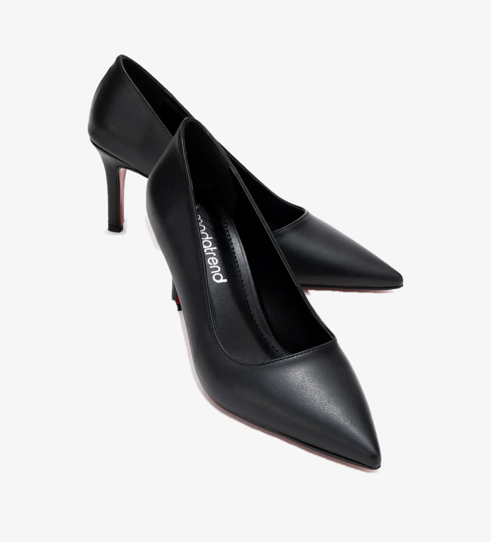 Ccway Siyah Ccway Stiletto Kadın Ayakkabı