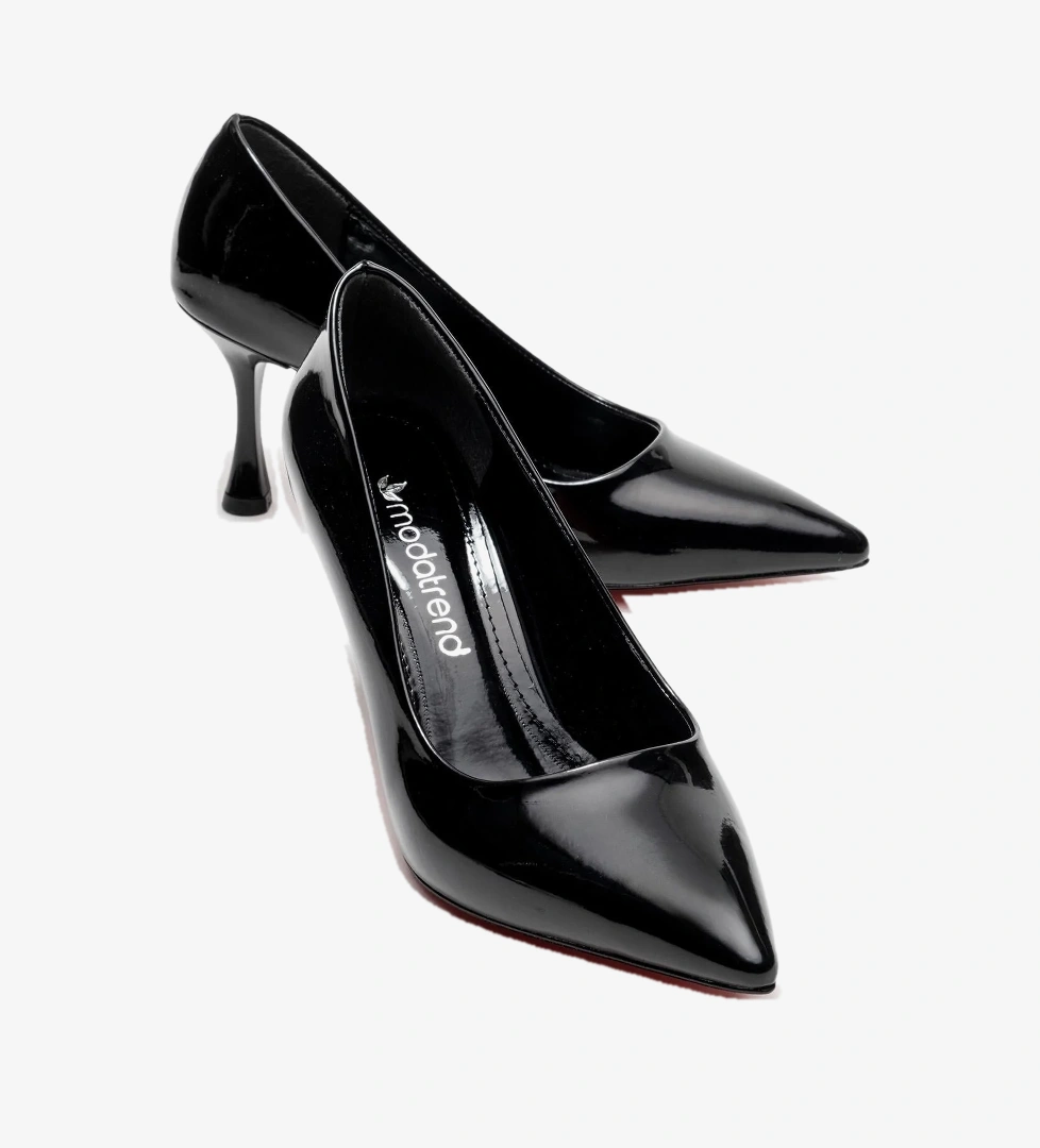 Ccway Siyah Ccway Stiletto Kadın Ayakkabı;