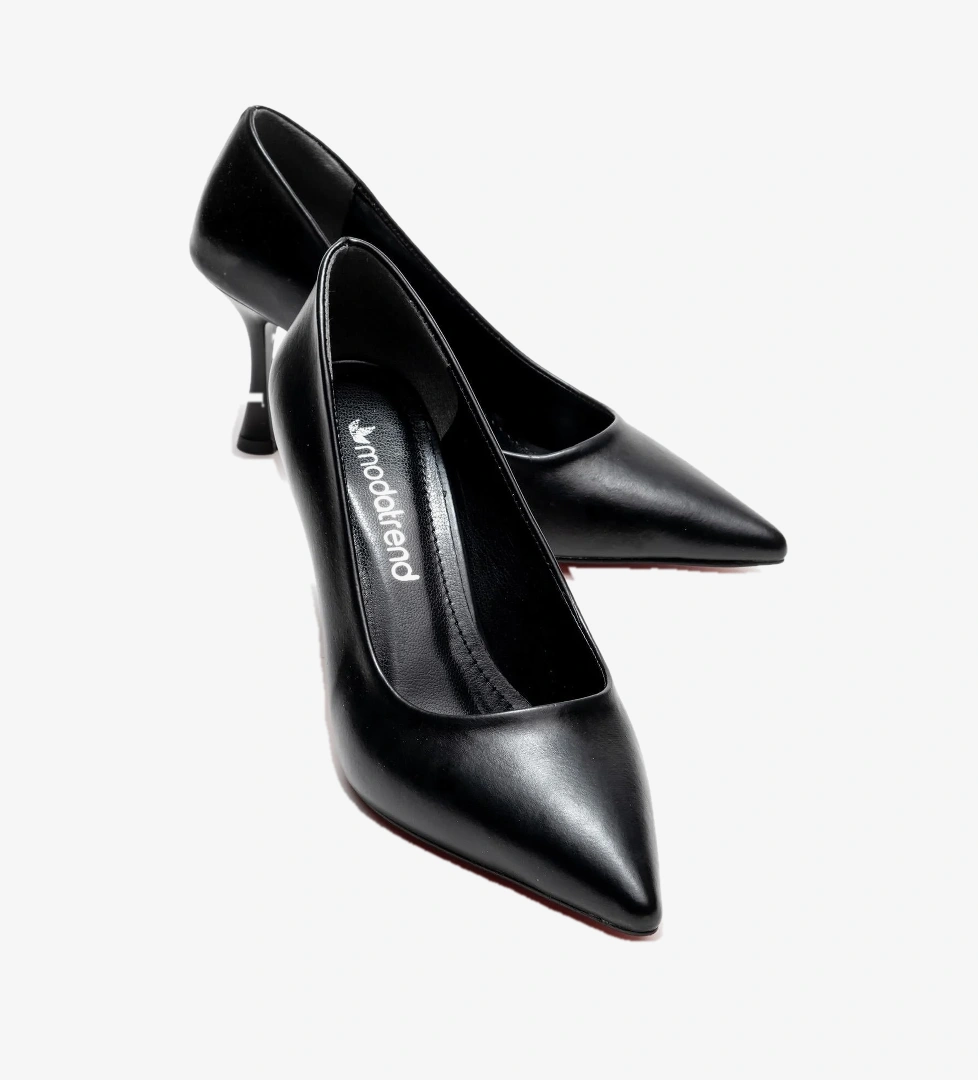 Ccway Siyah Ccway Stiletto Kadın Ayakkabı;