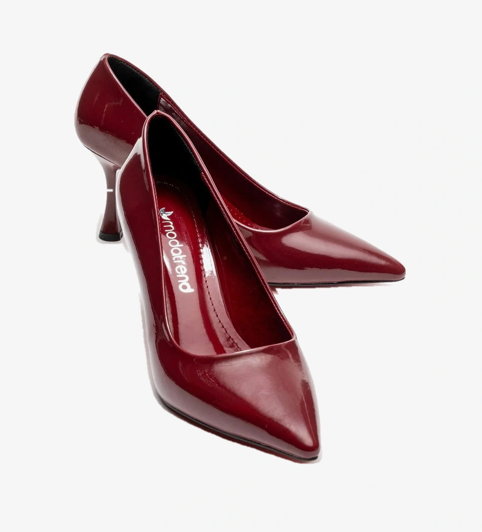 Ccway Siyah Ccway Stiletto Kadın Ayakkabı;